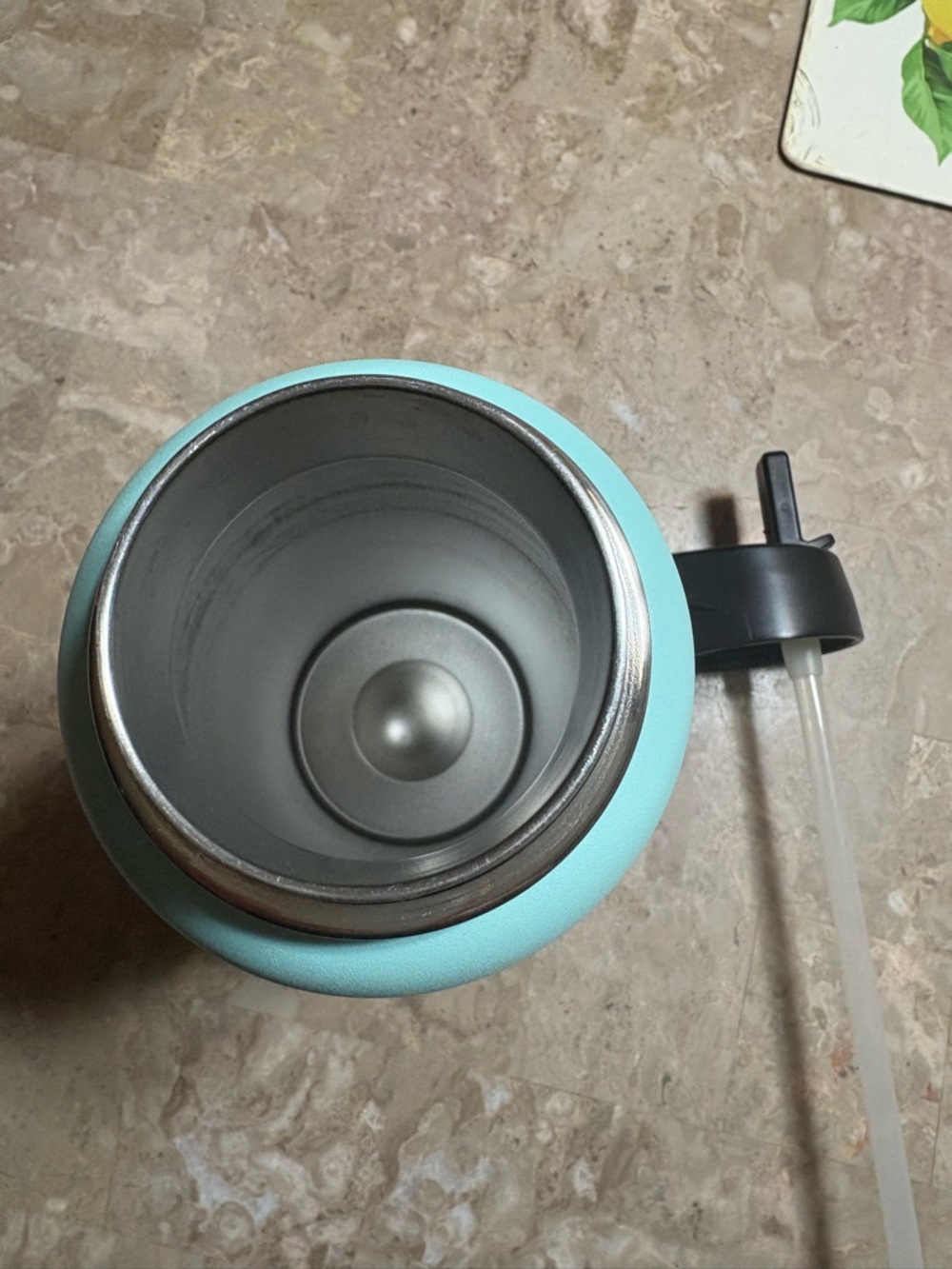 IRON FLASK tumbler w/straw, wide mouth, stainless steel bubblegum color 40oz